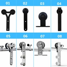 4FT-20FT Sliding Barn Wood Door Hardware Track Kit For Single/Double