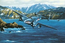 "War Up North" WWII Lockheed Ventura Stan Stokes Aviation Art Print 11" x 16.5"