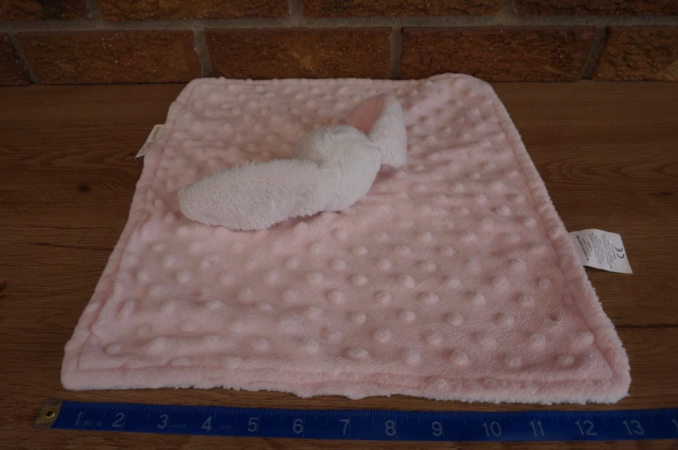 SEGURIDAD Mantas y BEYOND Rosa Blanco CONEJITO Conejo Minky Punto OJOS CERRADOS Dorado Ta Foto 4 de 4