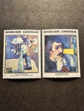 Stamp Gabon Paul Gauguin Post Aerial Pa N°203/204 New Luxury MNH 1978