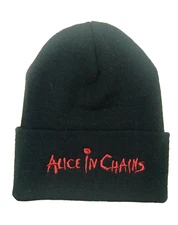 Alice in Chains BEANIE HAT Embroidered 90s Metal Hard Rock Tool Pantera Stoner 