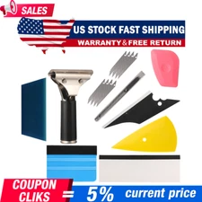 17Pc Window Tint Tools Kit Vinyl Wrap Squeegee Car Application Film Install Tool