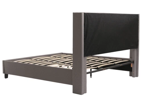 Polsterbett HWC-N59, Bett Bettgestell mit Lattenrost, Massivholz Stoff 180x200cm - Bild 6 von 17