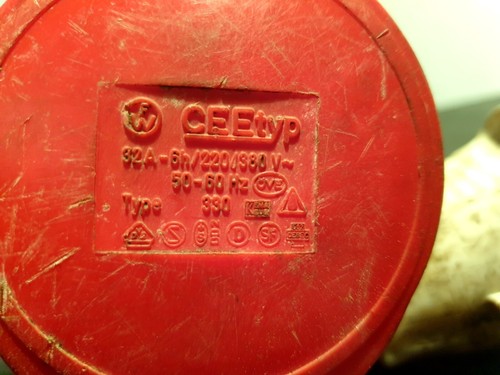 Starkstromkabel Verlängerungskabel Adapter CEE 330, 32A, 220/380V - Bild 2 von 3