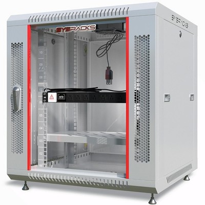 Sysracks 12U Wall Mount Server Rack Cabinet 18'' Deep 19'' Network Enclosure