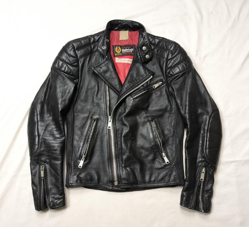 ジャケット・アウター 70s VINTAGE LEATHER DOUBLE RIDERS JKT Vintage 70s Belstaff Leather Double Riders Jacket Black UK38 Men's