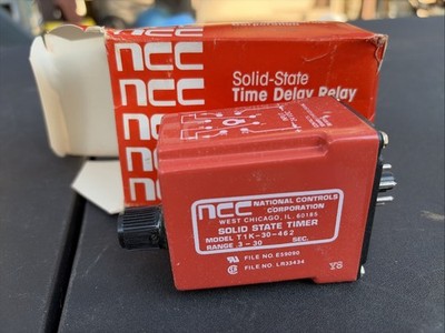 NOS NCC National Controls Corporation T1K-30-462 Solid State Timer .3-30 Seconds