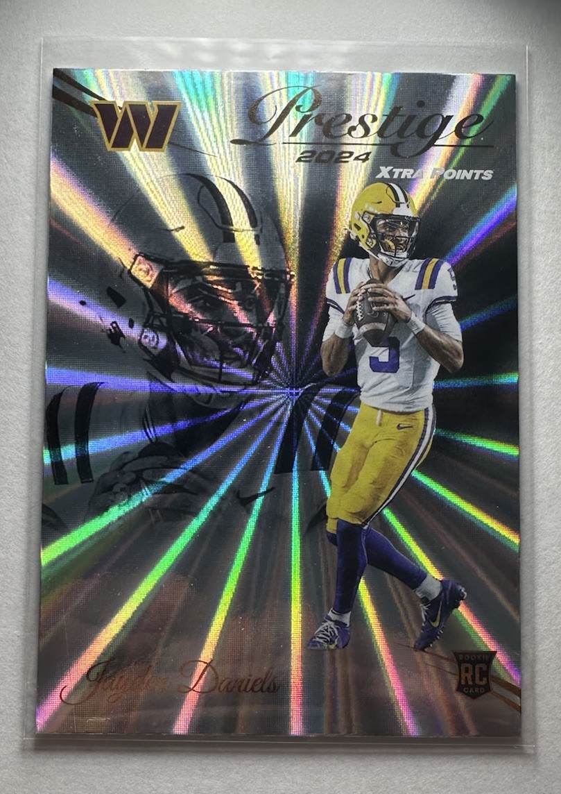 2024 Panini Prestige - Jayden Daniels 302 Xtra Points Sunburst (RC) - Commanders
