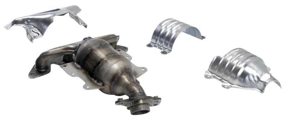 Catalytic Converter with Integrated Exhaust Manifold For 2004 Honda Civic Value - Image 2 of 4