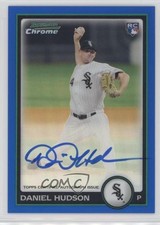 2010 Bowman Chrome Blue Refractor Rookie 96/250 Daniel Hudson #220 Auto 1b0