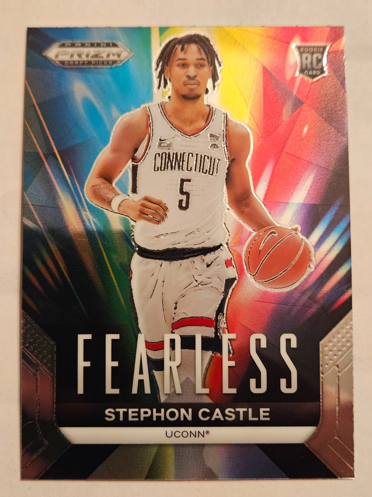 Stephon Castle - 2024-25 Panini Prizm Draft Picks Fearless Insert Card