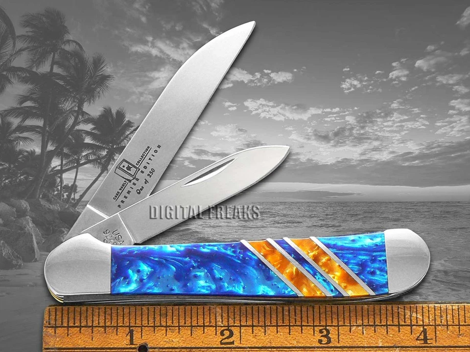Case xx Vault Copperhead Blue Cloud & Butter Rum Corelon 9249W-BCBR Pocket Knife - Image 3 of 4