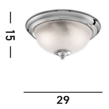 Searchlight Plafoniera Zigrinata American Diner - 5