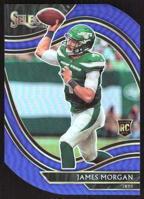 5548J 2020 Panini Select #384 James Morgan Blue Prizm Die Cut