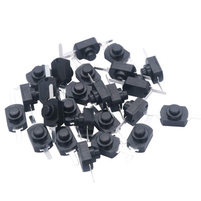 mxuteuk 50pcs Black Latching Mini ON/Off Switch Self-Lock Micro 