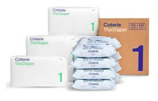 Coterie The Diaper Baby Size 1 8-12 lbs 6 Pack 198 Diapers Total. BPS