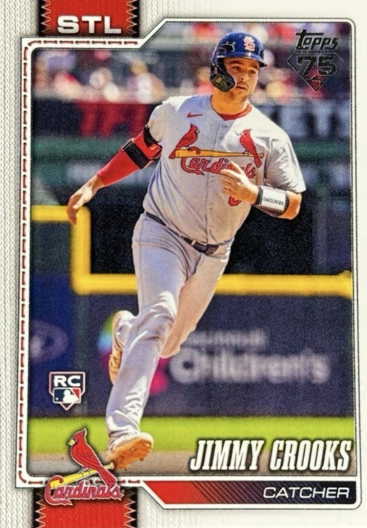 2026 Topps Series 1- Jimmy Crooks #73 Cardinals RC Rookies Presale