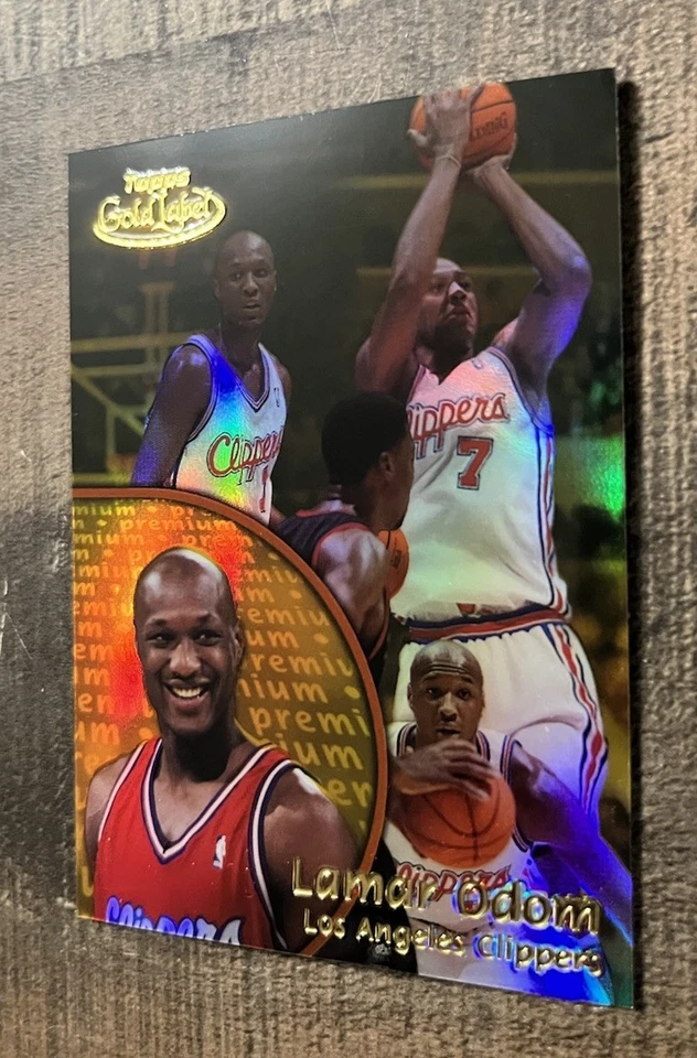 2000 Topps Gold Label #66 Lamar Odom Premium/1000. ¡Bonita tarjeta! Foto 3 de 4