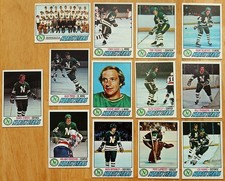 1977 Topps Minnesota North Stars Vintage Team Hockey card Lot (13 cards)