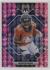 2023 Panini Mosaic Rookies Pink Camo Mosaic Prizm Marvin Mims #346 0c2