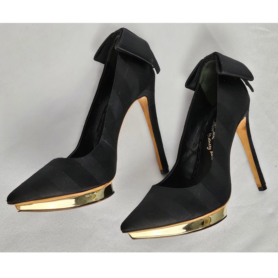 ZAPATOS DE TACÓN ALICE + OLIVIA BY STACEY BENDET DOMINIQUE NEGROS PARA MUJER - TALLA 7 Foto 2 de 4