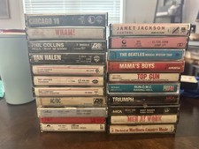 Lot of 26 Mixed Old Cassette Tapes Classic Rock And More 