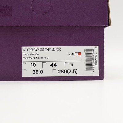 1181A578-100 Onitsuka Tiger NIPPON MADE Mexico 66 Deluxe White Red