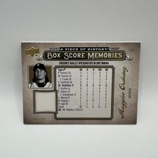 2008 Upper Deck A Piece of History Box Score Gold Jerseys Magglio Ordonez /75