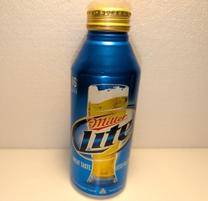 Miller Lite Standard Label  16 oz. aluminum beer bottle 2010 - EMPTY