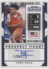 2020-21 Panini Contenders Draft Picks Sticker Prospect Ticket Josh Hall Auto 1u6