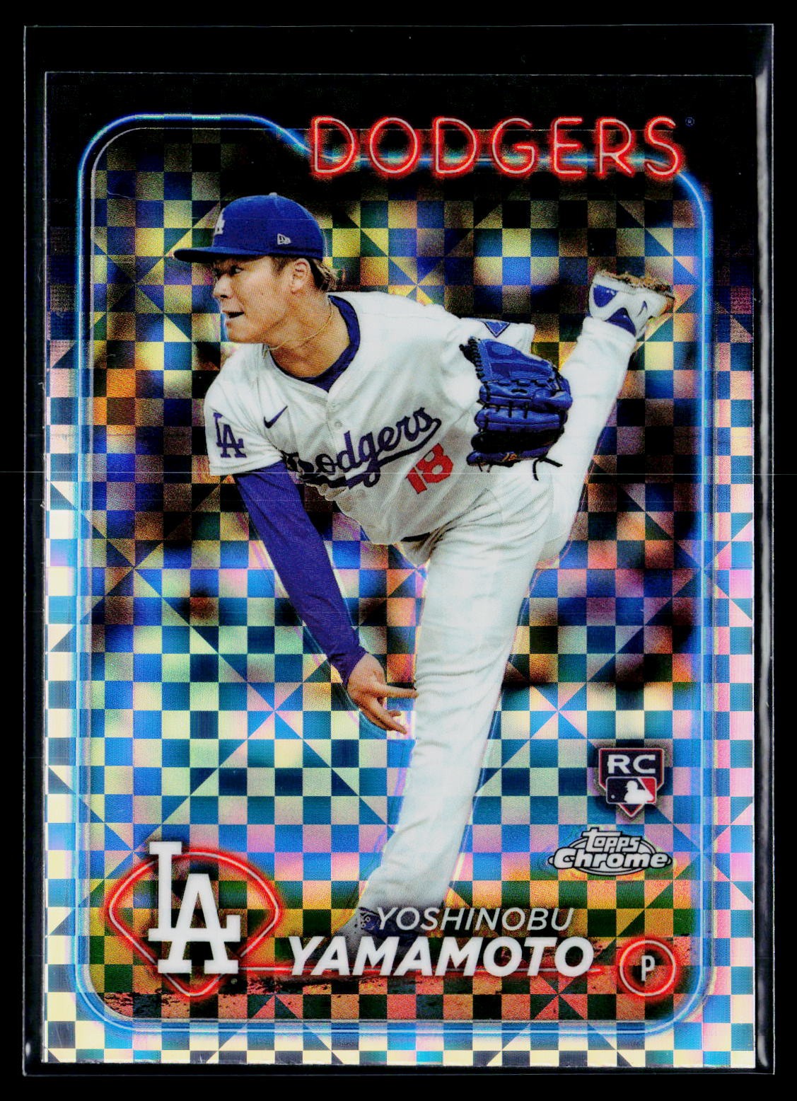 2024 Topps Chrome #18 Yoshinobu Yamamoto X-Fractors