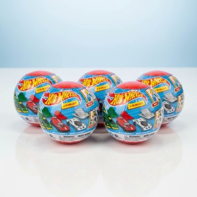 5 Pack - Hot Wheels Surprise Mystery Car Balls Buildable Toy Cars - Ages 3+