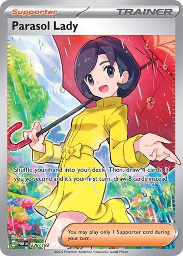 Parasol Lady (#238/182) - Holofoil SV - Paradox Rift NM Pokemon