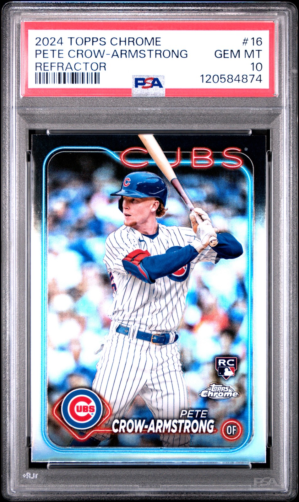 2024 Topps Topps Chrome Refractor #16 Pete Crow-Armstrong front