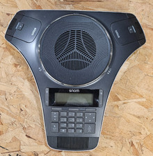 Snom C520 SIP VoIP PoE Conference Phone w/ Charging Base + 2 Microphones no PS