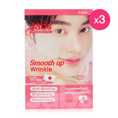 Jabs Daily Toner Pad Smooth Up Wrinkles [4 Sheets x 3 Packs]