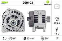 Lichtmaschine Generator Lima Valeo CORE-FLEX 200103 14V FüR Opel Vivaro X83 Bus