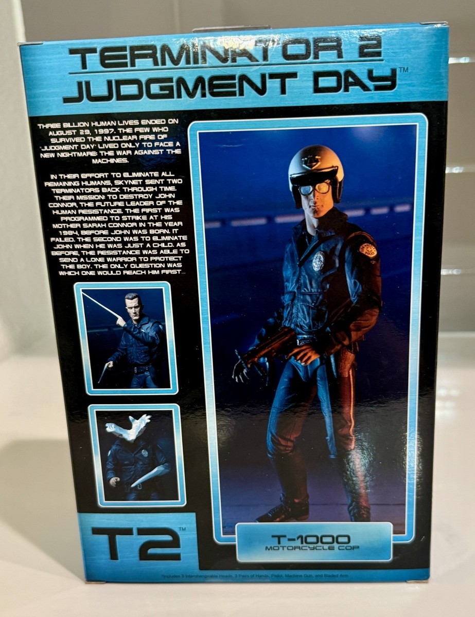 New - NECA - T-1000 Motorcycle Cop Terminator 2 (T2) Action Figure