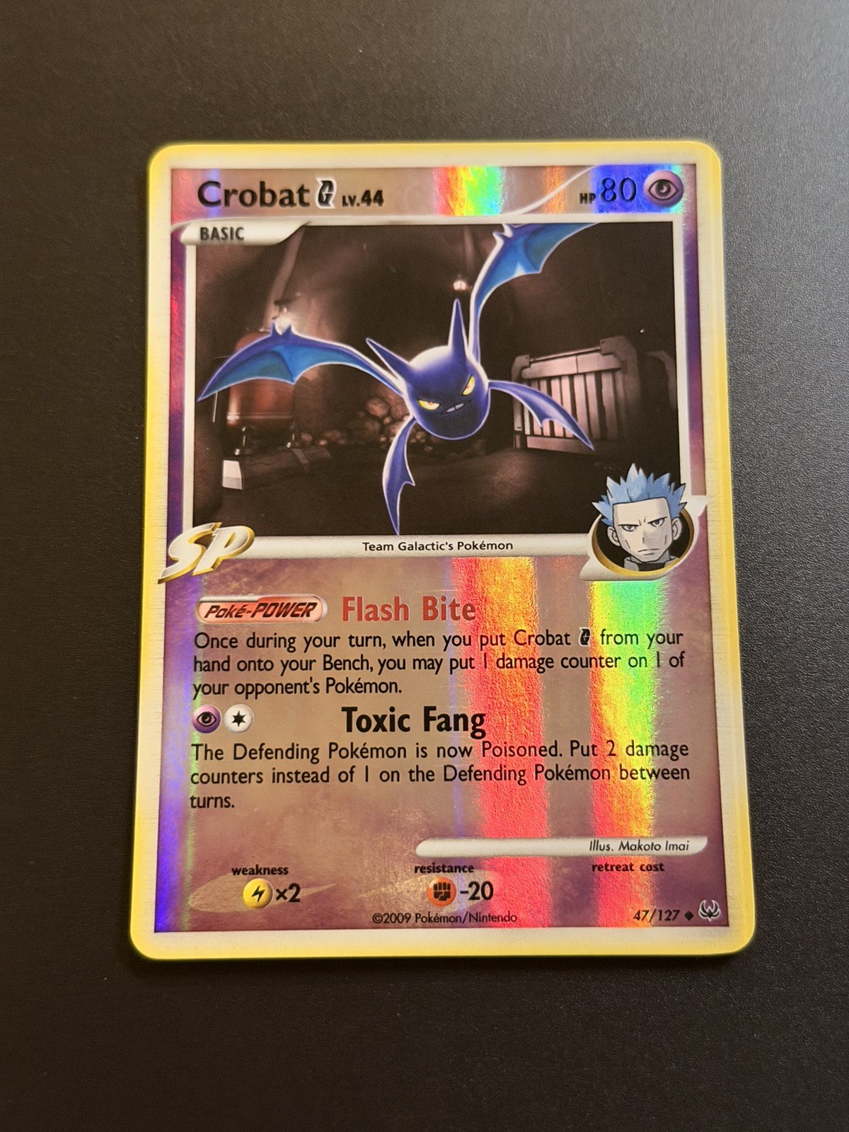 Pokemon Card - Crobat G Platinum 47/127 Reverse Holo NM