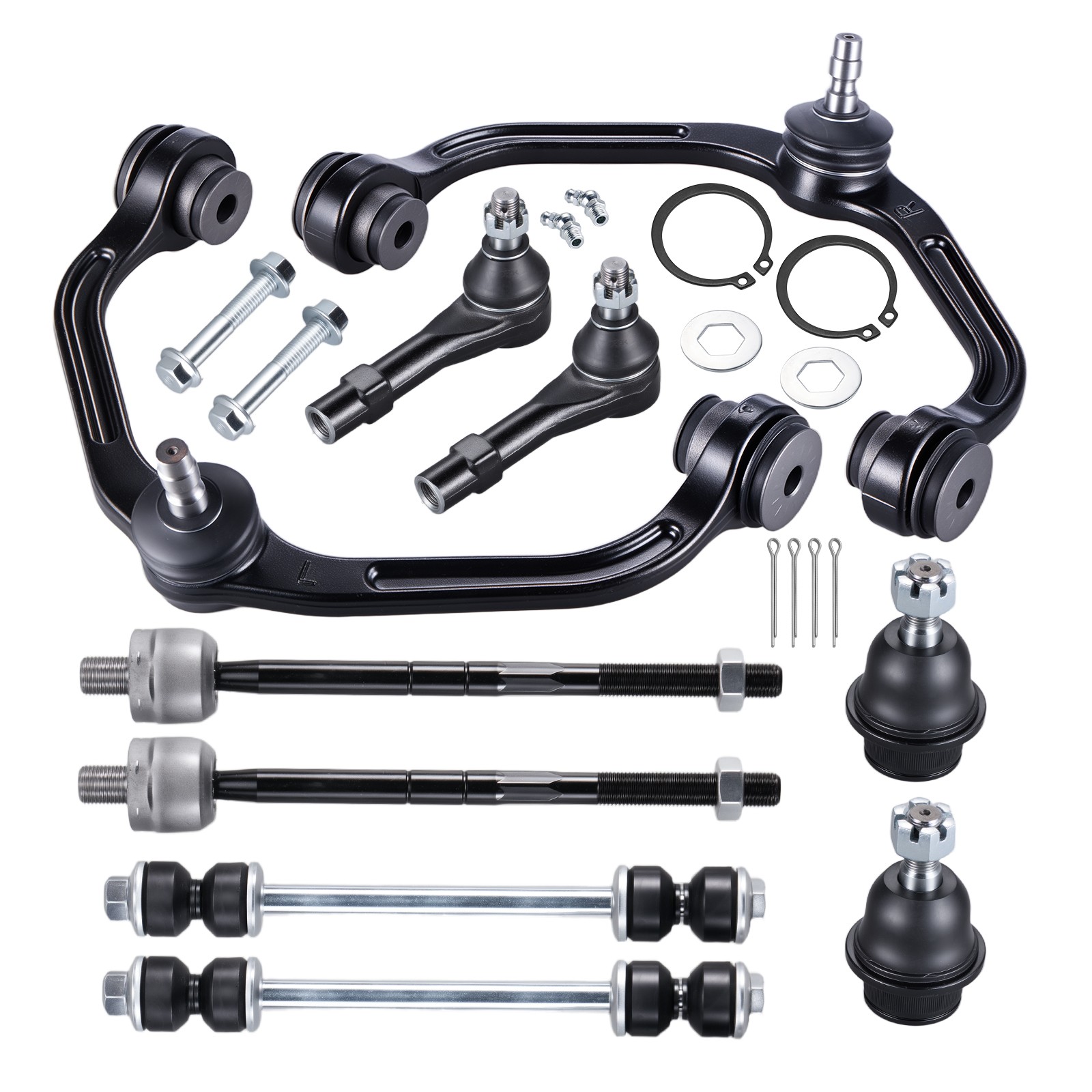 Front Control Arm w Ball Joints Tie Rod Sway Bar End Link For Ford Ranger Mazda