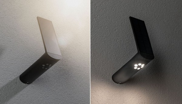 Outdoor Solar Wandleuchte Ilias IP44 3000K 100 Lumen Bewegungsmelder Anthrazit-image