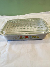 CorningWare Wildflower Casserole Dish w/ Pyrex Glass Lid