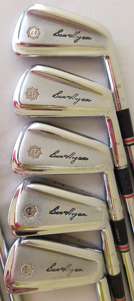 Juego de ejes de acero Ben Hogan 1973 Apex Iron 2-E / #4 Apex / mano derecha Foto 3 de 4