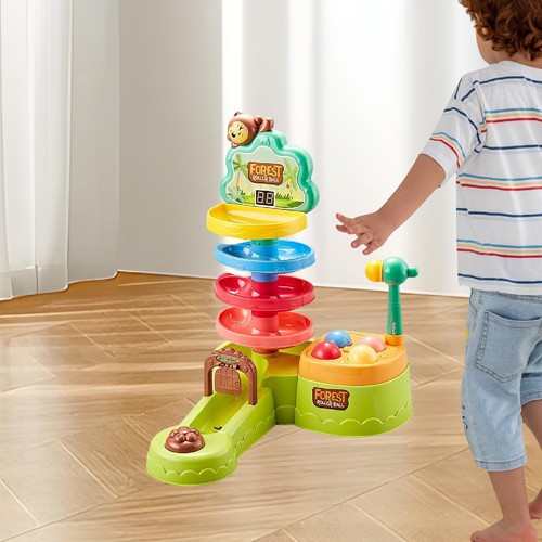Ball Rolling Track Toy Ball Run Ramp Toy Preschool Early Learning with Balls - Picture 5 of 5