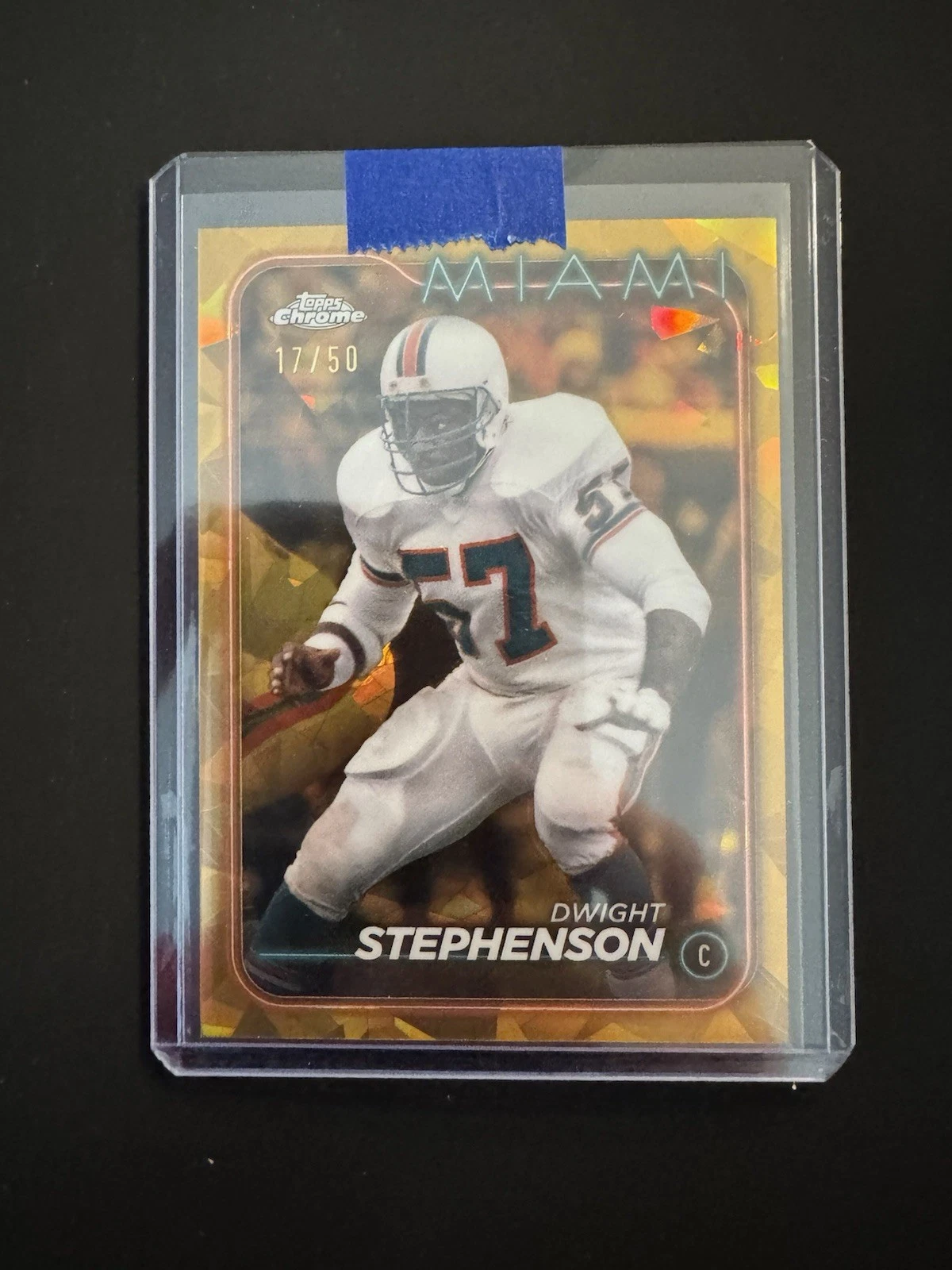 2024 Topps Chrome Sapphire Football Dwight Stephenson Gold Sapphire /50