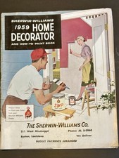 Vintage 1959 Edition Sherwin-Williams Home Decorator Paint Advertising