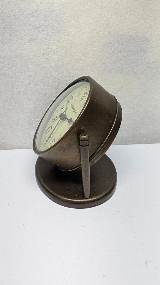 Reloj Despertador Náutico Crosley Base Giratoria Alarma No Funciona Funciona con Pilas Foto 4 de 4