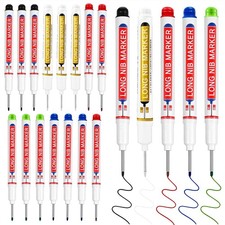 20 Pcs Long Nib Marker 20mm Long Head Deep Hole Marker Pens Deep Reach Permanent