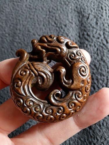 Tibetan Old Copper Handmade Dragon Statue - Picture 2 of 12