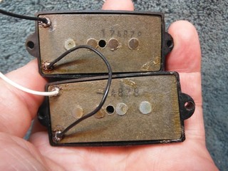 Vintage 1978 Fender Precision P Bass grey bottom pickup old part Original 11.37K